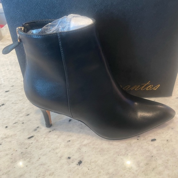 AMARANTOS Fashion Pointed Toe Zip Up Dress Kitten Heel Ankle Boots, size 6 - Picture 7 of 12